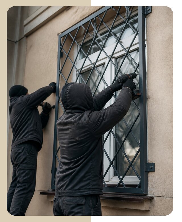 Установка антивандальных решеток на окна в Городце